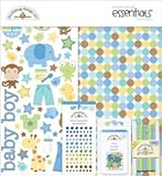 Doodlebug Snips & Snails Essentials Page Kit 12'X12' Paper/Cardstock/Stickers/Embellishments