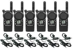 6 Pack of Motorola CLS1410 Walkie Talkie Radios