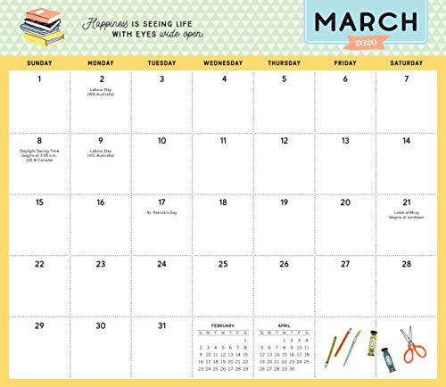 image for Workman Publishing Company Go with the Flow Desk Calendar 2020: A Magn