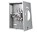 Murray RH173GR 3-Phase Meter Socket with 7 Jaw, Ringless Cover, Lever Bypass, Overhead, Underground Feed and 7/8 Barrel Lock, 200-Amp