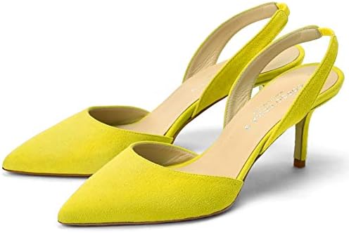 Amazon コルソローマ 9 Corso Roma 9 パンプス G9 Vale スエード Giallo レモンイエロー パンプス