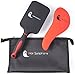 Hair Symphony Scarlet Detangling Hair Brush with Soft Paddle Brush for Wet and Dry Hair and Travel Cosmetics Bag