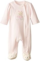 Little Me Baby-Girls Newborn Sweet Bear Footie, Light Pink, Preemie