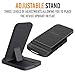 Wireless Charger, Alpatronix CX200 10W Qi-Certified Charging Stand Compatible for (7.5W) iPhone 11/11 Pro/Max/XS Max/XR/XS/8 Plus (10W) Galaxy S10+/S9+/S8+/Note 8,9 with QC 3.0 Wall Adapter (Black)