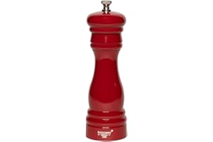 Fletchers' Mill Federal Salt Mill, Cinnabar - 6 Inch, Adjustable Coarseness Fine to Coarse, MADE IN U.S.A.