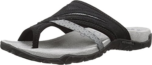 Merrell Women's Terran Post II Sandal, Black, 8 M US