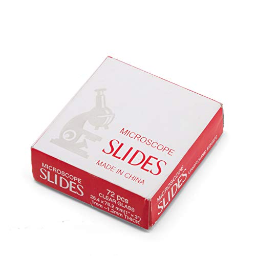72 Pieces Pre-Cleaned Blank Microscope Slides and 100 Pieces Coverslips Cover Glass - Thumbnail 4