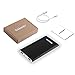 Portable Charger Shinngo 4000mAh Power Bank Ultra Slim External Battery Pack Covered with Aviation Aluminum, Total 3.1A Output and 2A Input,High-Speed Charger for Smartphones and Tablets (Black)