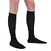 Fytto 1067 Ribbed Compression Socks for Professionals 15-20 mmHg - Graduated Medical Support for Flight, Travel, DVT and Edema - Extra-Large, Black