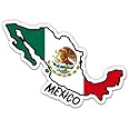 Squiddy Mexico Map with Flag - Vinyl Sticker Decal for Phone, Laptop, Water Bottle - 3"