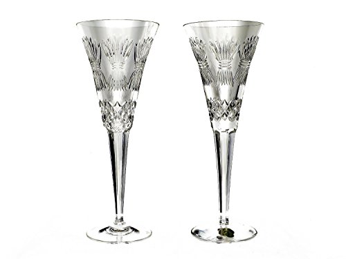 Waterford Millenium Prosperity Toasting Flutes Pair NIB