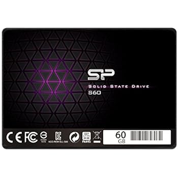 Silicon Power 60GB SSD S60 MLC High Endurance SATA III 2.5" 7mm (0.28") Internal Solid State Drive- Free-download SSD Health Monitor Tool Included (SP060GBSS3S60S25AE)