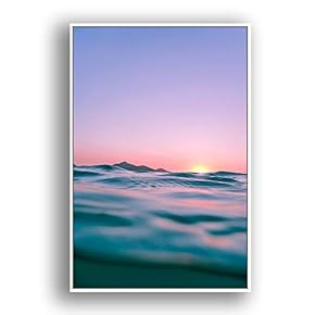 Framed Canvas Wall Art for Living Room, Bedroom Coast and Sea Canvas Prints for Modern Home Decoration Ready to Hang - 16"x24" inches