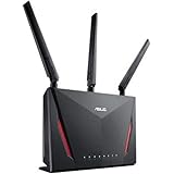 ASUS AC2900 WiFi Dual-band Gigabit Wireless Router with 1.8GHz Dual-core Processor and AiProtection Network Security (RT-AC86