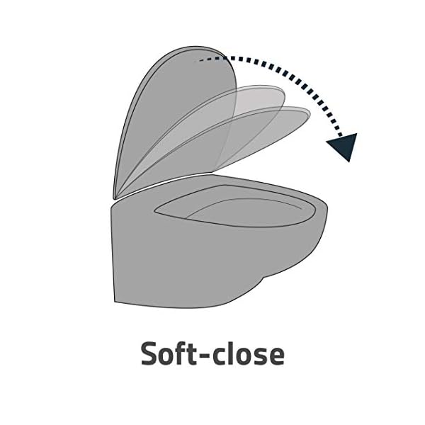 Toilettenbrille Ridder in Blau mit Absnekautomatik