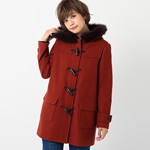 Amazon アンレリッシュ Unrelish Non No12月号掲載 フォックスファーダッフルコート ボルドー M コート ジャケット 通販