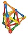 Magz Magzion 48 Piece Magnetic Building Set consisting of 28 magnetized rods and 20 Combo rods Offered Exclusively