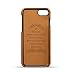 iPhone 8 Card Case,Leather Card Case for iPhone 7,Ultra Slim Premium PU Leather Case with Business Credit Card with 2 Slot Holder Protective Cover for iPhone 8 (Khaki, iphone7/8 case)
