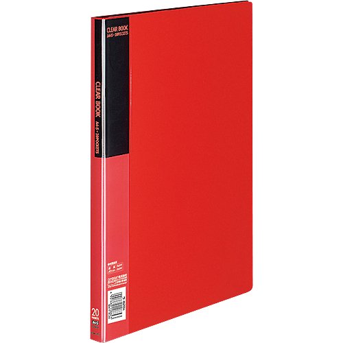 コクヨ クリヤブック 固定式 赤 A4縦 20枚 ラ-B20R商品画像
