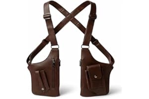 Underarm Anti-Theft Sling Bag, Hidden Strap Crossbody Holster for Men & Women, Premium Faux Leather Satchel for Travel