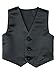 Spring Notion Baby Boys' Modern Fit Tuxedo Set, No Tail Large Black
