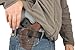 Barsony New Brown Leather IWB Holster + Magazine Pouch for Compact, Sub Compact 9mm 40 45