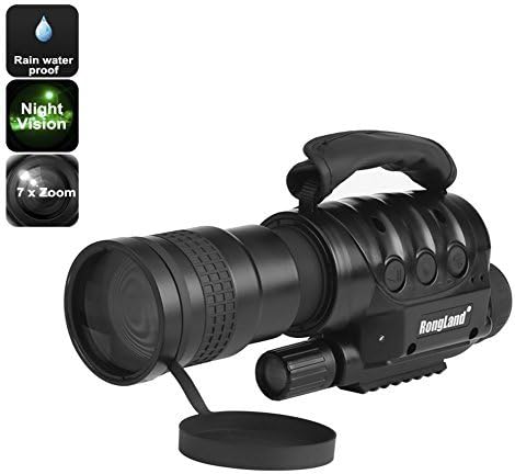 Night Vision Monocular - 7x Zoom, 1000m Detection Range, Weatherproof, Built-in Camera, 16GB External Memory, CCD Sensor