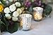 Just Artifacts 2.75-Inch Speckled Mercury Glass Votive Candle Holders (100pcs, Silver)