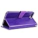 Arae Case for iPhone 7 / iPhone 8 / iPhone SE3 2022 / iPhone SE 2020, Premium PU Leather Wallet Case with Kickstand and Flip Cover (7P Purple)