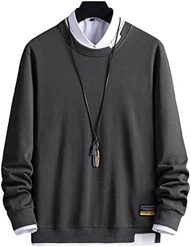 Jhijsc トレーナー メンズ パーカー ゆったり 春 薄手 長袖 無地 おしゃれ 大きいサイズ