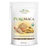 Maca Powder Organic Raw - 2LB Bag of 100% Peruvian Yellow Maca Root Powder - Peruana Superfood for Women & Men - Supports Memory, Mood, Energy - Pure Maca by Viva Deo