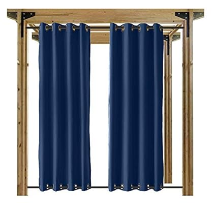 Amazon Com Cololeaf Outdoor Curtains For Patio Waterproof 108