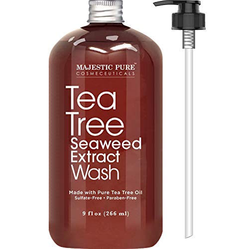 Antifungal Tea Tree Body Wash, All Natural Soap for Men and Women with Tea Tree Oil, Helps Nail Fungus, Athletes Foot, Ringworms, Jock Itch, Acne, Eczema & Body Odor, 9 fl. oz