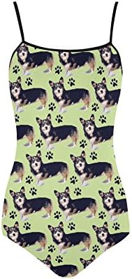 Women's Welsh Corgi? Nylon &amp; Spandex Slip One Piece Swimsuit