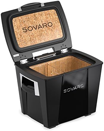 Sovaro Luxury Cooler, Black/Chrome, 30 Quart