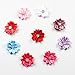 15-20 PCS Baby Girl Chiffon Flowers Lined Hair Bows Clips for Teens Girls Babies Toddlers