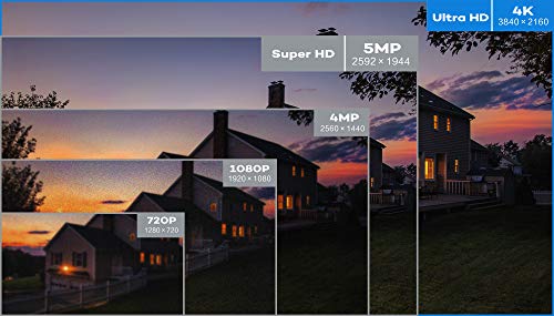 【Onvif H.265】 ONWOTE UltraHD 4K 8MP 4X Optical Zoom IP PoE Security Camera Outdoor, 3840x 2160 8.51 Megapixels, 200ft Night Vision, Motorized Varifocal Lens 30°-120° View Angle, IP66 Weatherproof
