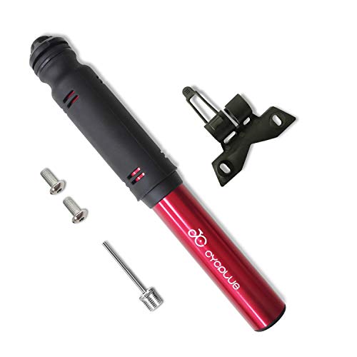 image for CYCPLUS Mini Portable Bike Tire Pump Bicycle Fram Mount Pump Fits Pres
