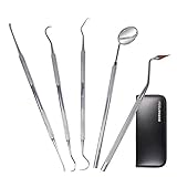 Dental Tools Oral Care - by Dermatool Plaque and Tartar Remover Scaler for teeth whitening Bonus Gum Stimulator
