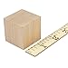 1.5 inch Wood Blocks - Natural Unfinished Craft Wooden Cubes -by CraftpartsDirect - 100 Pack