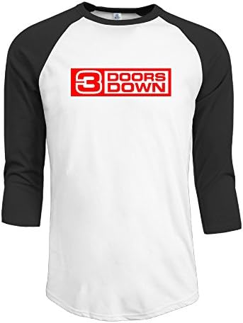 Men 3 Doors Down Rock Band Lead Brad Arnold Vintage 3/4 Sleeve Raglan Shirts