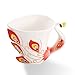 New Fashion Hand Crafted Porcelain Enamel Peacock Coffee Cup Set with Saucer and Spoon - Gift Packaging