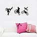 Motocross Wall Decals Motocross Graphic Extreme Sport Silhouette Removable Wall Art DIY Vinyl Wall Sticker