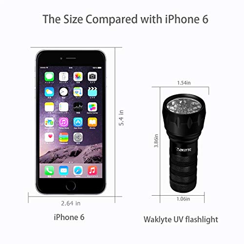 2 Waklyte+Flashlight+Ultraviolet+Blacklight+Detector