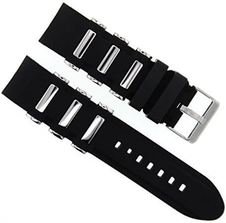 26 MM SILICONE RUBBER DIVER BAND STRAP