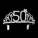 Frcolor 50th Birthday Tiara Bling Rhinestone Tiara 50th Birthday Crown for Hair Decoration