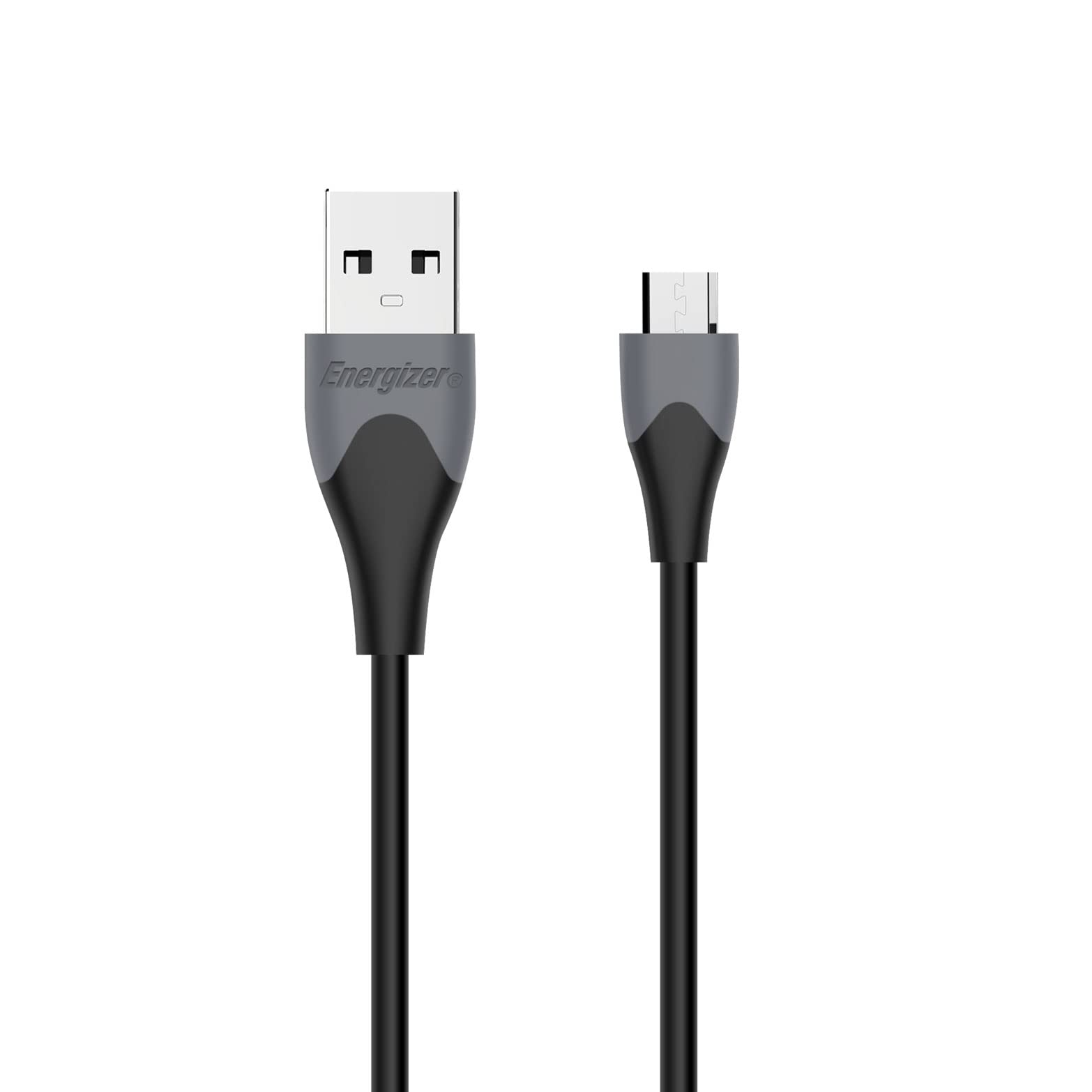 Energizer Micro USB A Cable, 1.2 m, Black/Grey