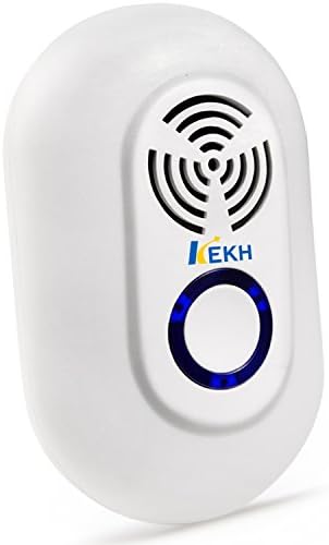 KEKH Pest Repeller, Ultrasonic Pest Control Repellent Reject Plug In for Insects, Spiders,Mice, Roaches,Bugs, Fleas, Ants and Mosquitoes (white1)