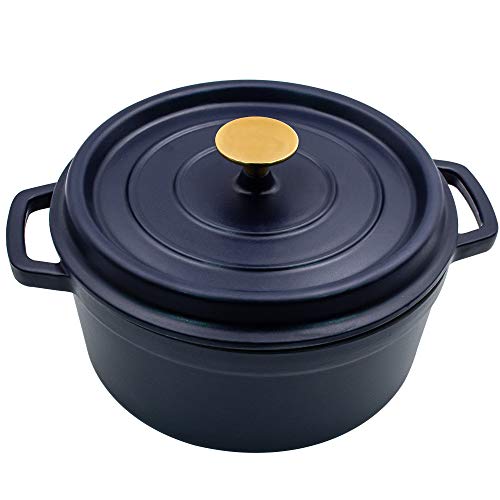 AIDEA Enameled Cast Iron Matte Dutch Oven Pot with Lid3 Quart All