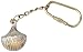 Hampton Nautical Solid Brass Seashell Keyring, 5